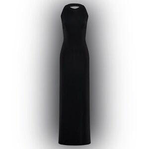 Meshki Louise Black Backless Maxi Dress XS